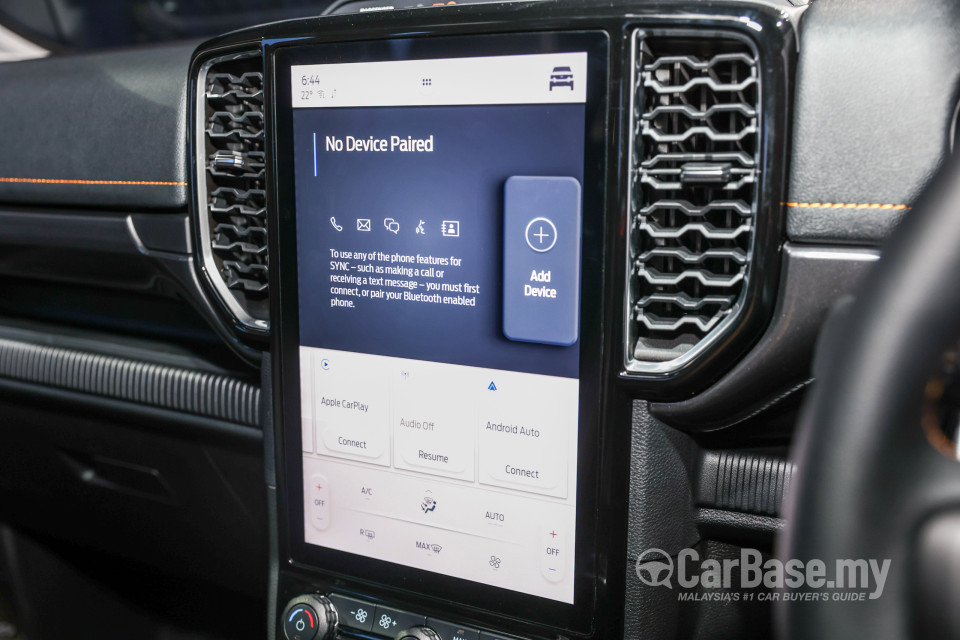 Ford Ranger T6.2 (2022) Interior