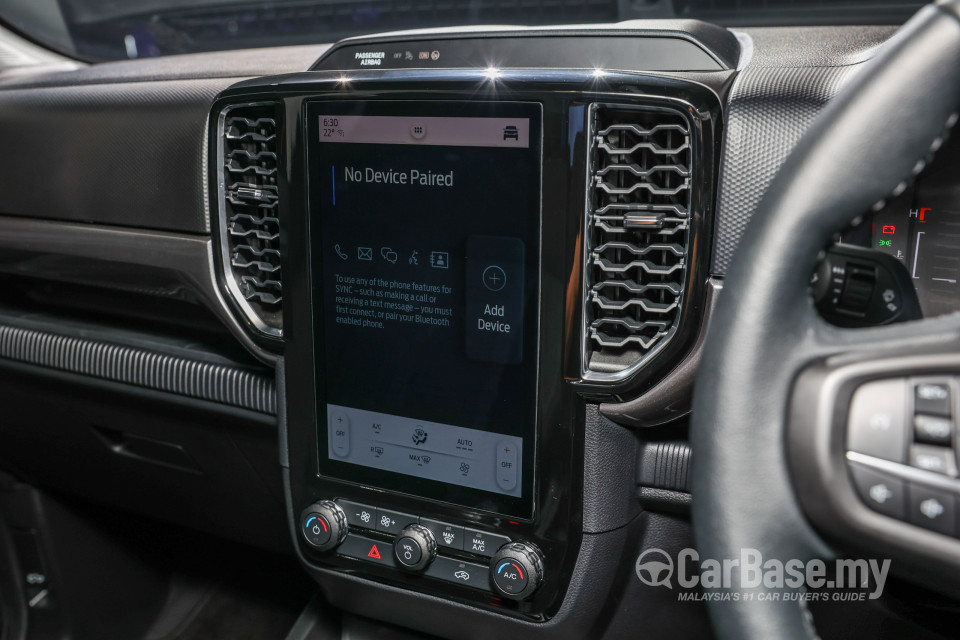 Ford Ranger T6.2 (2022) Interior