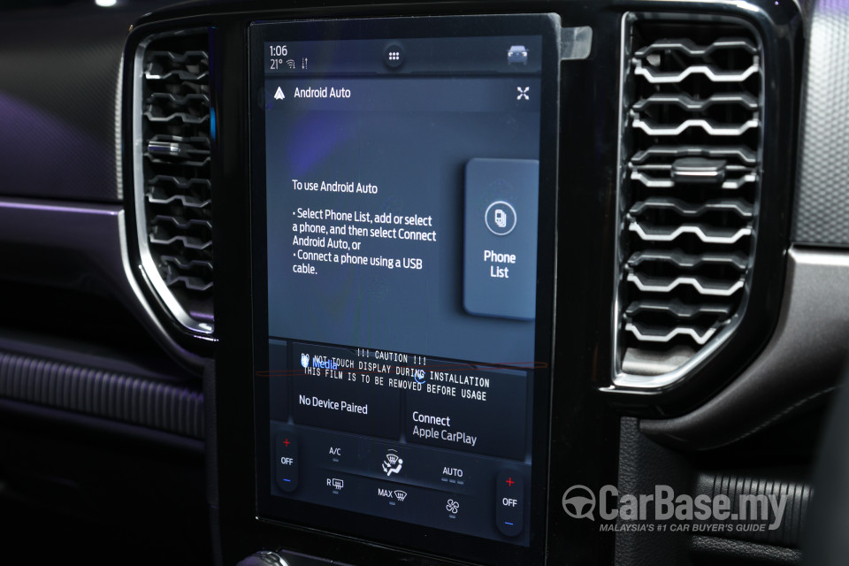 Ford Ranger T6.2 (2022) Interior