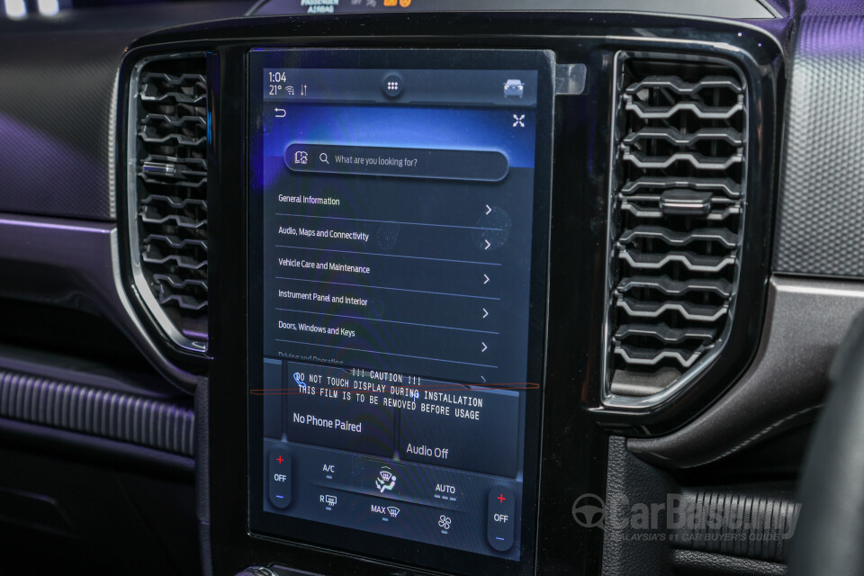 Ford Ranger T6.2 (2022) Interior