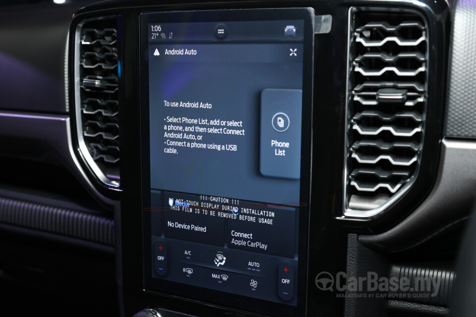 Ford Ranger T6.2 (2022) Interior