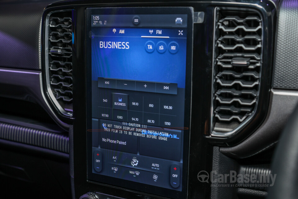 Ford Ranger T6.2 (2022) Interior