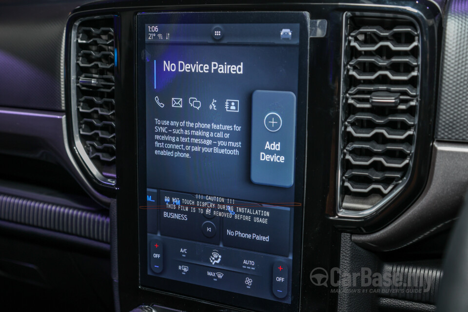 Ford Ranger T6.2 (2022) Interior