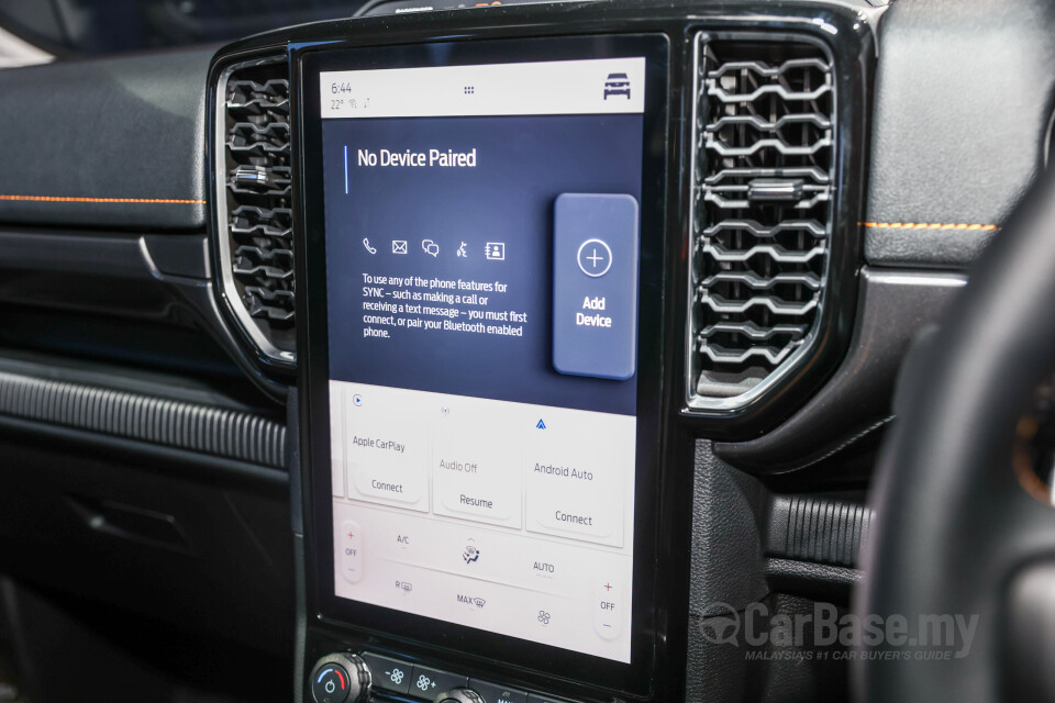 Ford Ranger T6.2 (2022) Interior